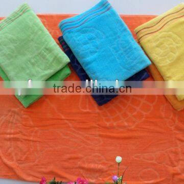 100% cotton velour velvet jacquard beach towel 2