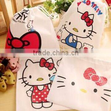 hello kitty drawstring comestic bag