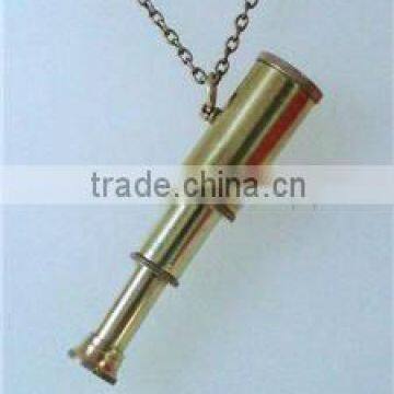 Nautical Brass Telescope pendant/ Nautical Pendant / Mini Telescope FOR PENDANT