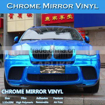 CARLIKE 1.52x20M Mirror Silver Foil Vinyl Chrome Car Wrap Sticker