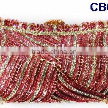 Multicolor and too beans/stones of shinning bag for weeding party CB0116-5