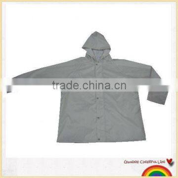 Newest waterproof polyester pvc raincoat