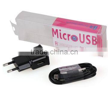 Manufacturer Direct Travel Battery charger With data Cable Perfect Fit For Micro Phone