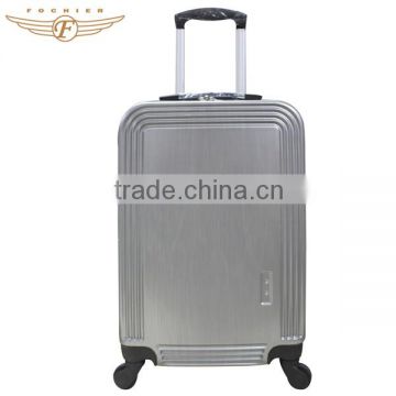 Solid Color Trolley Handle ABS+PC Travel luggage