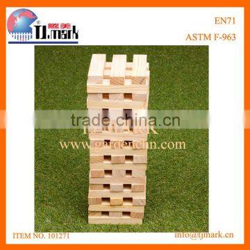 60PCS wooden stacko tumble game