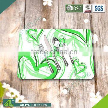 Hot selling eco-friendly OEM factory customized green place mats