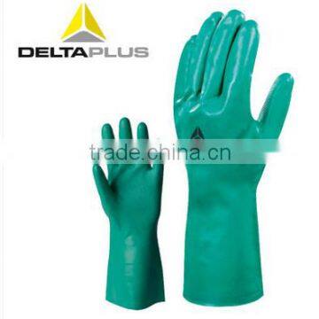 Nitrile gloves finishing coated free of silicone cotton flock lining safety gloves