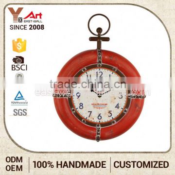 Highest Level Custom Shape Printed Mdf Wall Antique Rolling Drum Clock With Second Hand