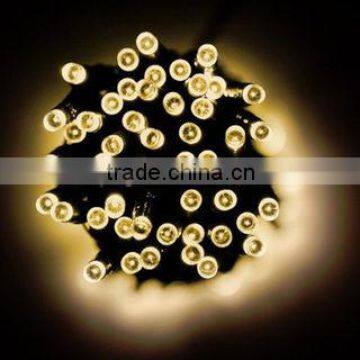 solar powered LED string light Solar LED 100-count Warm White String Lights