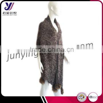 Beautiful Ladies Free Style Wool Felt Knitted Shawl Pashmina Scarf Shawls Factory Wholesale Sales (accept Custom) photo-3