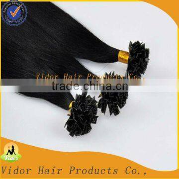 Pro bonded Hair Indian V Tip Hair Extesion Virgin Remy V Tip Hair