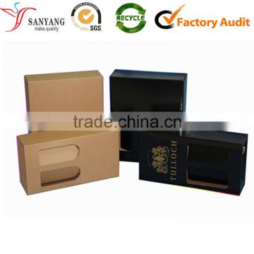 Corrugated wine packing box 2 waves for custom cutting / double wave carton box