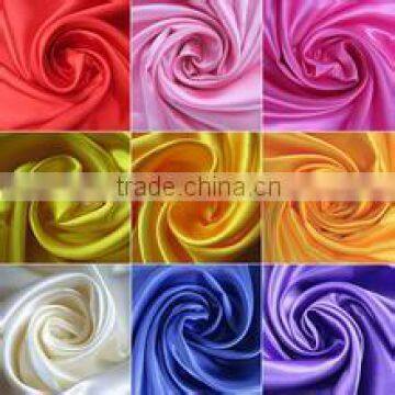 cheap china 100% polyester fabric satin manufactur plain dyed supplier