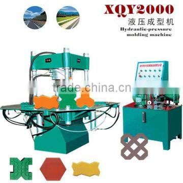 150T curb stone and paver block machine