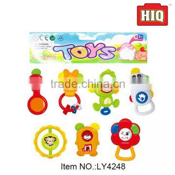 Custom made safety hot sale toys plastic baby rattle