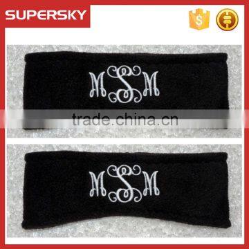 A-113 polar fleece headband ear warmer headband with fleece lining personalized fleece headband