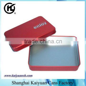 High Quality Rectangular Gift Tea Tin Can Box (various lids and printing)