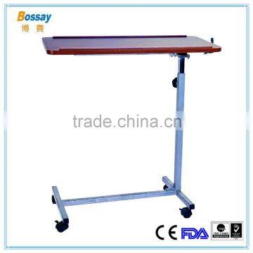 BS - G204 Hospital Over bed Table Adjustable Over Bed Table With Wheels