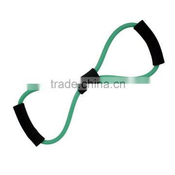 Green Figure 8 Resistance Band Pilates Exercise Band