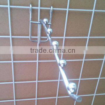 Grid Wall Hanging Display Hook Mesh Wire Hook With Balls photo-3