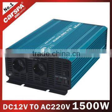 1500w solar dc to ac pure sine wave power inverter with USB CARSPA or OEM