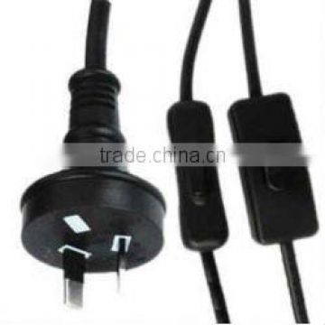 Australia SAA approval in line switch power cord