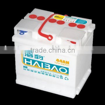 din standard 44ah lead acid car/auto battery