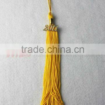 Kindergarten Single Color Graduation Tassel(Fringe) with 2013 Year Charm Gold