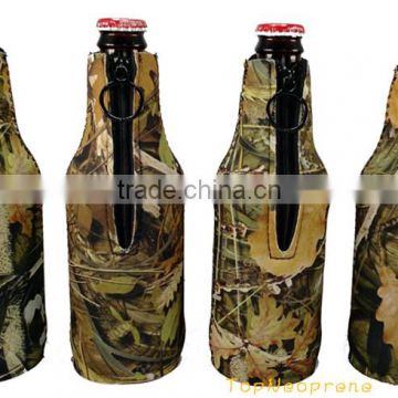 Camo neoprene Beer beverage bottle holder cooler sleeve