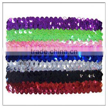 2014 new popular multicolor elastic sequin headband