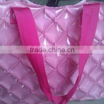 Transparent Pink Inflatable Air Bag for Shopping