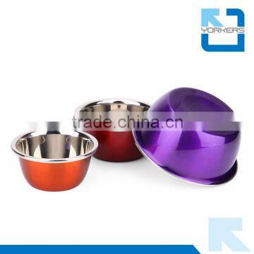 Colourful Stainless Steel Deep Salad Bowl & Mixing Bowl photo-3