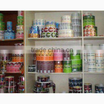 customized label printing machine roll sticker
