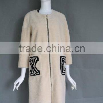 High quality Fashion Factory direct wholesale lady's sheep leather fur coat / sheep skin coats                        
                                                                                Supplier's Choice