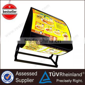 Commercial Fast Food Equipment 2 / 3 Sides Led Restaurant Menu board