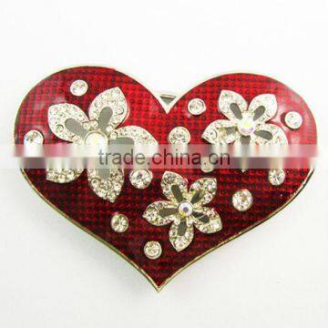 Decorative unique ribbon heart shoe and wholesale belt buckles