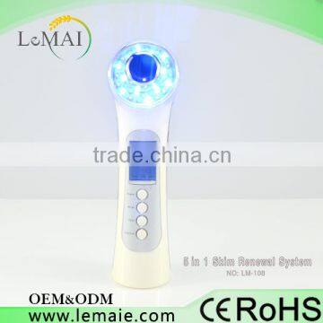 Face Lifting  Anti-Redness Multi Functional Beauty Equipment 5 In 1 Facial Ultrasonic Cleaner Sonic Facial Brush Ultrasonic Cleaner Medical CE photo-5