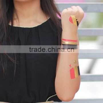 temporary fashional designs national flag stickers, flag face temporary tattoo