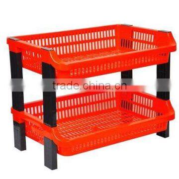 2 TIERS PLASTIC MULTI PURPOSE RACK 5515-2