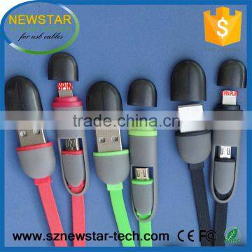 High Quality 2 in 1 Retractable Usb Cable With Charging and Data for Iphone and Android Smartphones Quality Choice photo-4