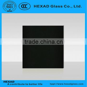 black painted glass for decoration