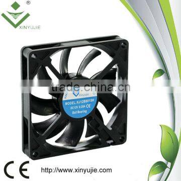 xinyujie 80*80*15mm 12/24v industrial air extractor fans for fireplace forced ventilation fan