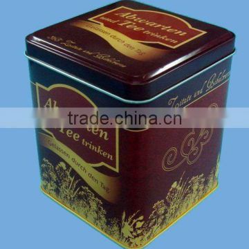 Square Tea Tin Box