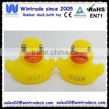 Plastic Color Weighted Metal Premium Floating Serial Number Race Duck