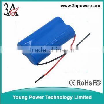 2s1p 3.7v 6800mah flashlight battery