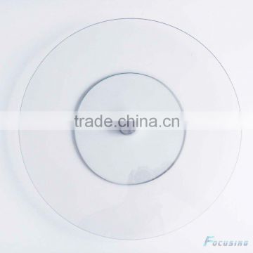 rotating round clear tempered glass lazy susan