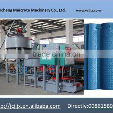 Concrete roof tile making machine