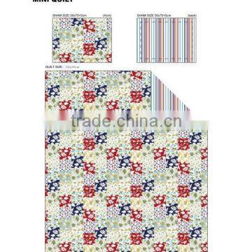 Colorful printed quilt/bedspread design