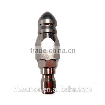 Water jet nozzle for cleaning equipment