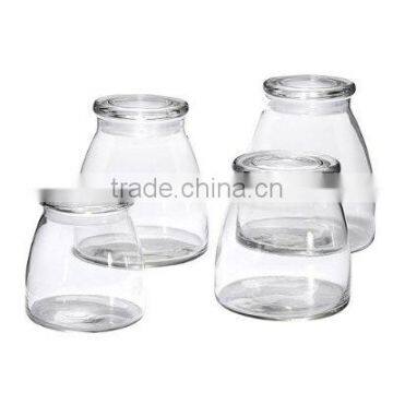 Glass storage jar